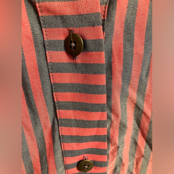 Cabi Regatta Shacket Button Down‎ Striped Womens Size Medium NWT - Picture 8 of 12